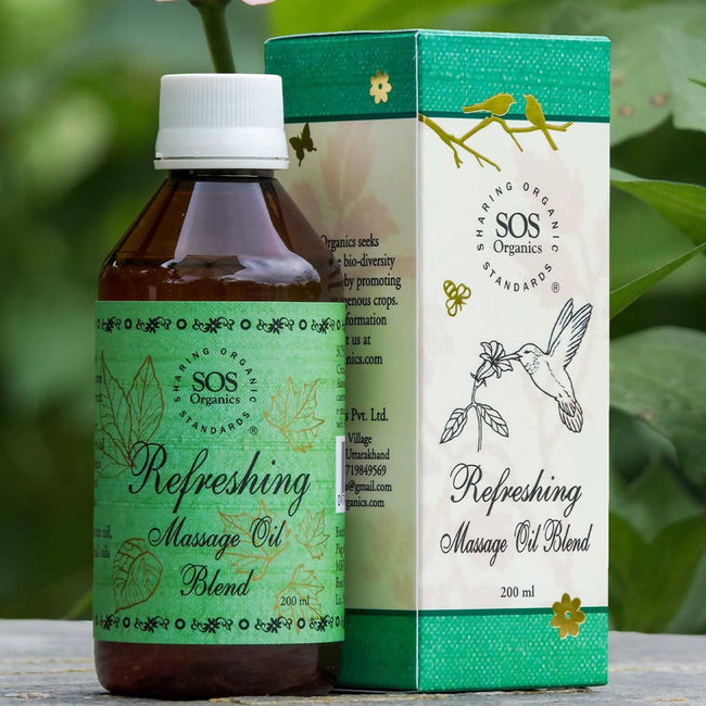 SOS Organics Refreshing Massage Oil Blend Main Image