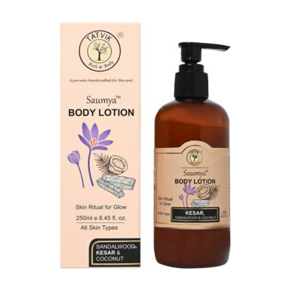 Tatvik Ayurveda Saumya Body Lotion (Sandalwood, Kesar & Coconut)