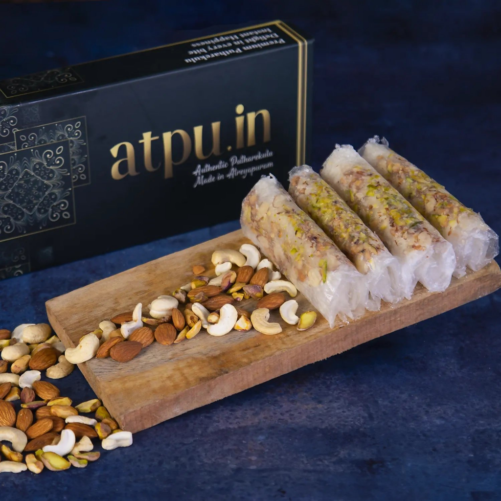 ATPU’s Traditional Dry Fruits Putharekulu with Sugar