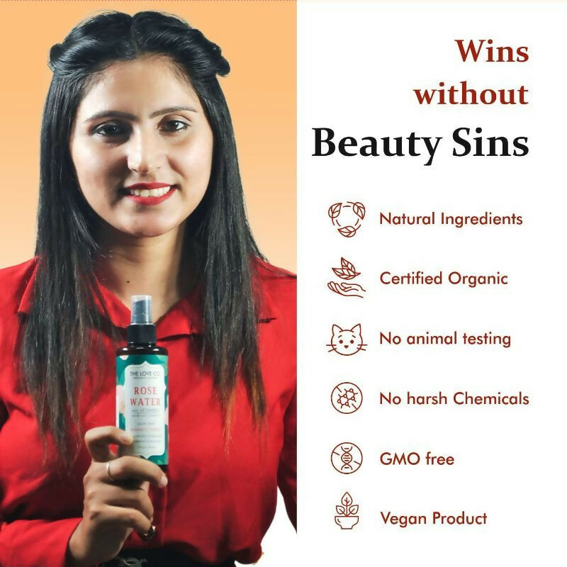 The Love Co. Rose Water Spray For Face