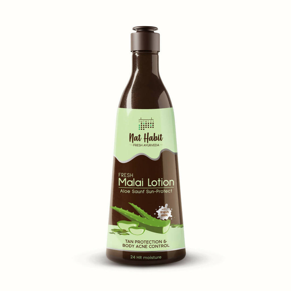 Nat Habit Fresh Aloe Saunf Sun Protect Malai Lotion