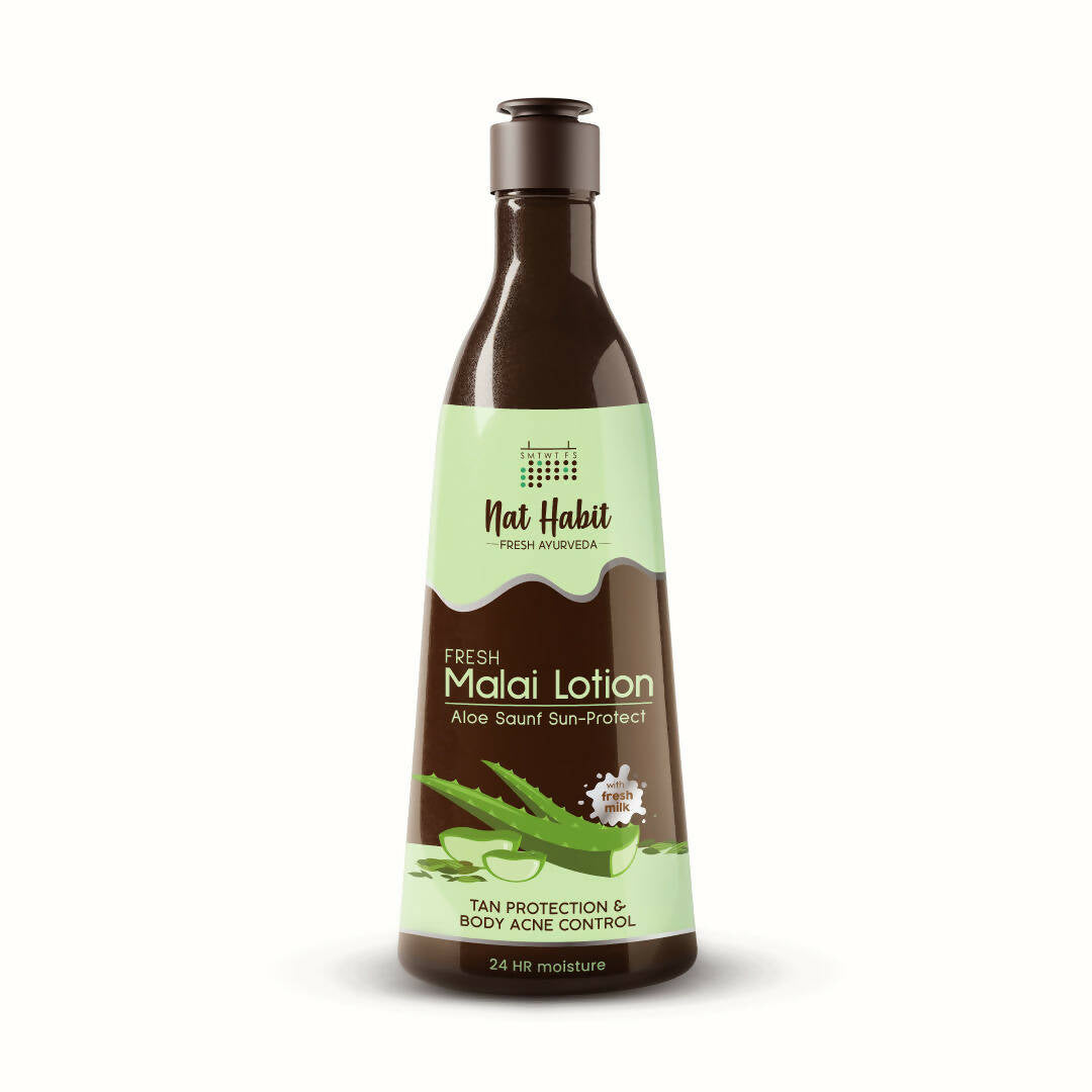 Nat Habit Fresh Aloe Saunf Sun Protect Malai Lotion