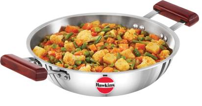 Hawkins TriPly Stainless Steel Deep Fry Pan Kadhai 26 cm Diameter 2.5 L Hover Image