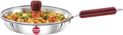 Hawkins TriPly Fry Pan 26 cm Diameter with Lid 1.8 L Capacity (SSF26G) Hover Image