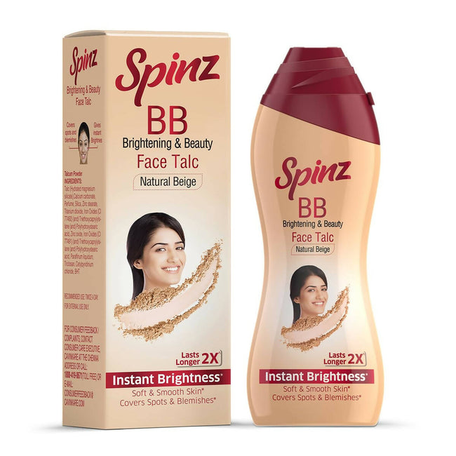 Spinz BB Brightening & Beauty Face Talc - Natural Beige Hover Image