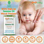 Oyo Baby 100% Natural Baby Oil For New Born Wood Pressed Sesame Oil