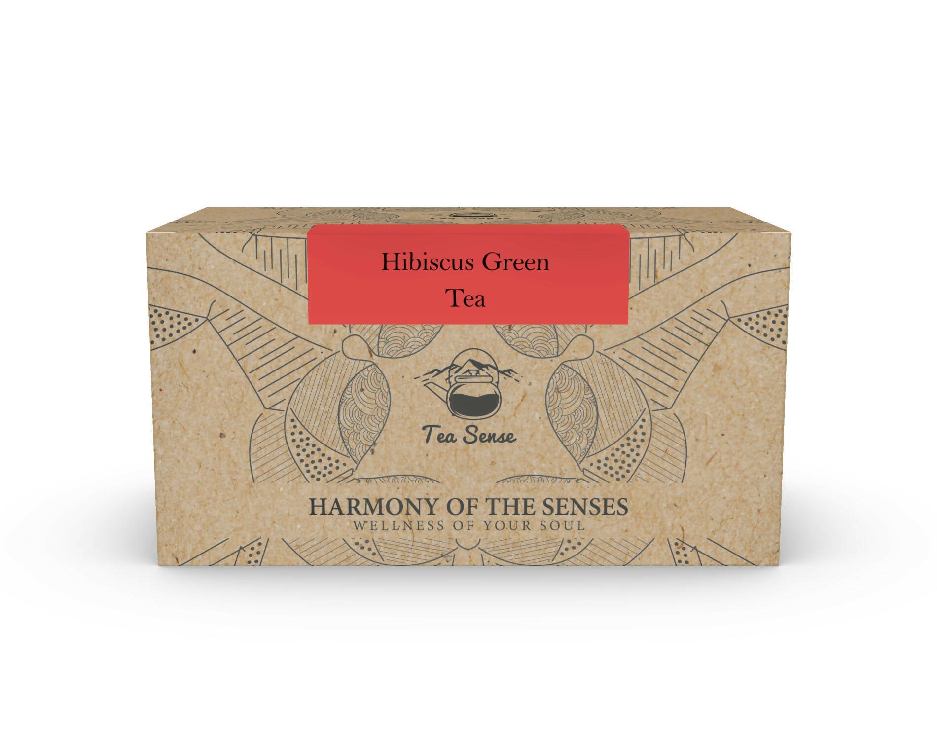 Tea Sense Hibiscus Green Tea Bags Box