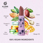 Klome Essentials Vegan Matte Lipstick-Moon Rise ( Nude Wine )