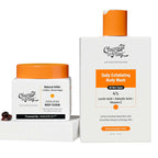 Chemist At Play Exfoliating Body Wash + Exfoliating Body Scrub For Tan Removal Combo