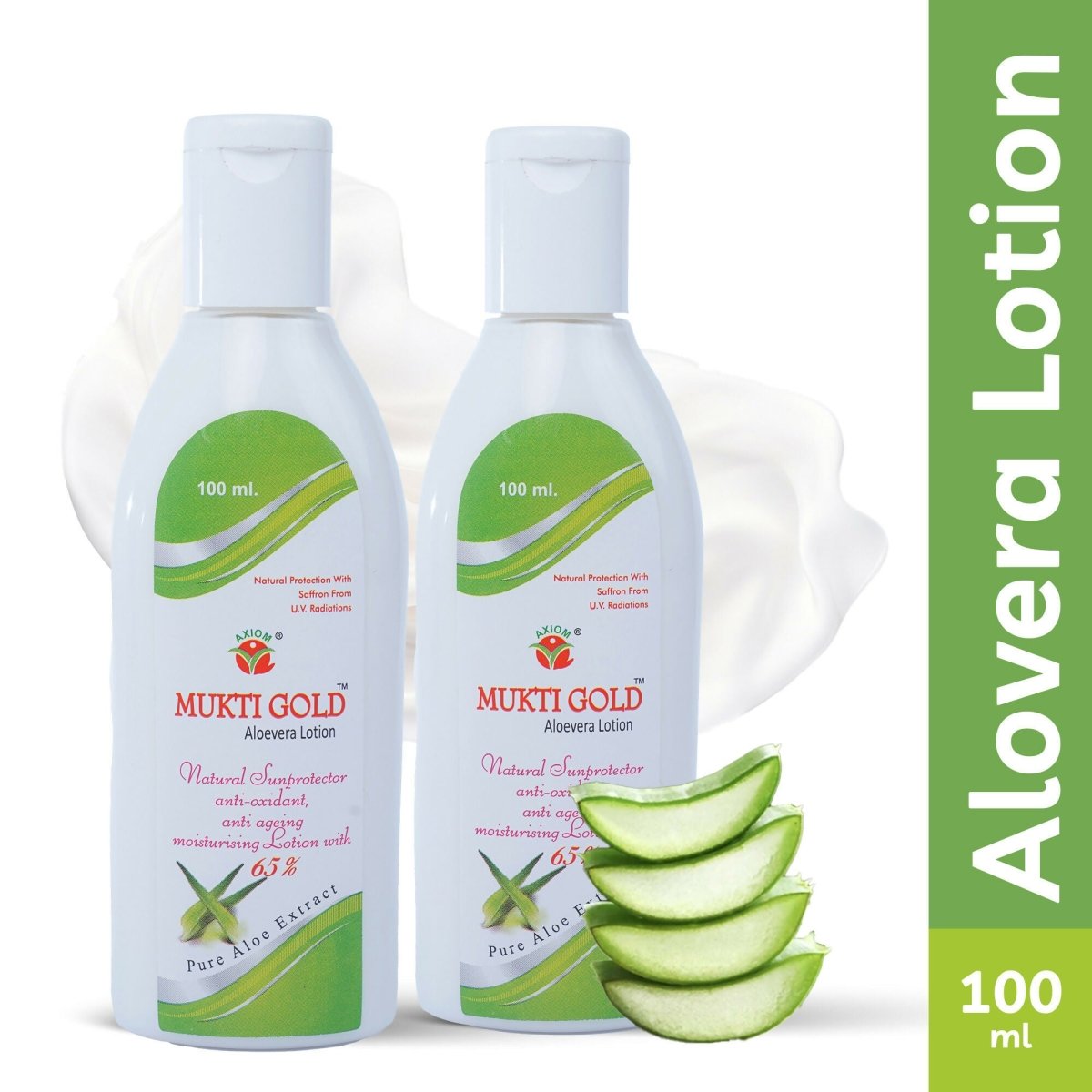 Axiom Mukti Gold Aloevera Lotion