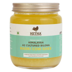 Hetha Himalayan Badri Cow A2 cultured Bilona Ghee / A2 Ghee | Organic and Pure Cow Ghee | Made From Grass Fed A2 Cow's Milk