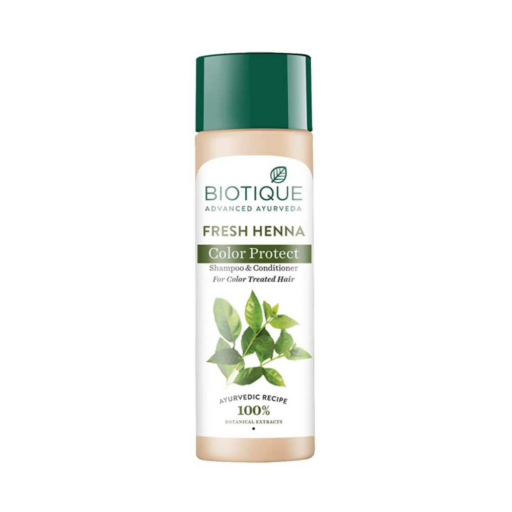 Biotique Fresh Henna Color Protect Shampoo & Conditioner For Color Treated Hair
