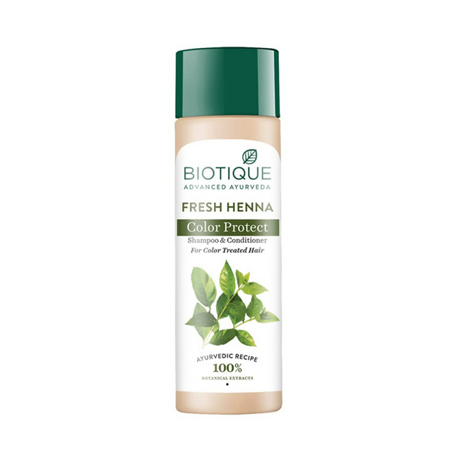 Biotique Fresh Henna Color Protect Shampoo & Conditioner For Color Treated Hair Hover Image