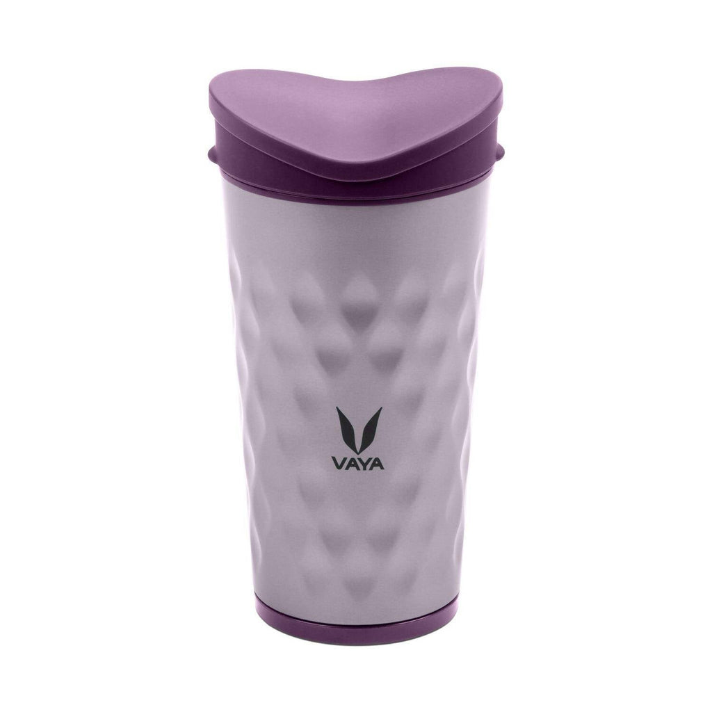 Vaya Drynk Stainless Steel Tumbler with Spill-Proof PediaSafe Lid - 350ml (Purple)