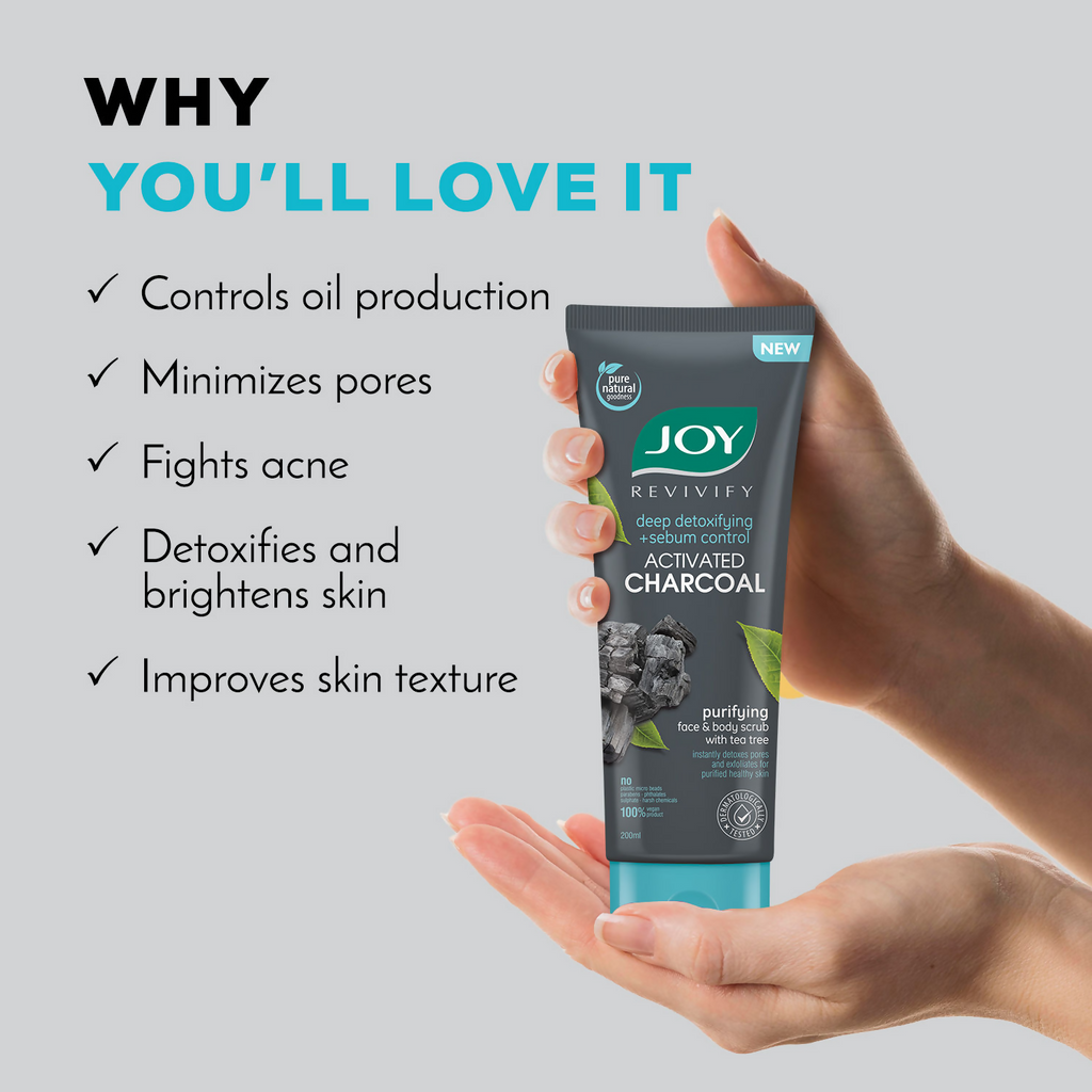 Joy Purifying & Exfoliating Charcoal Face & Body Scrub