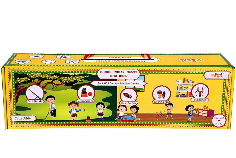 Desi Khel Pack of 5/ Iconic Indian Games Pack of 5