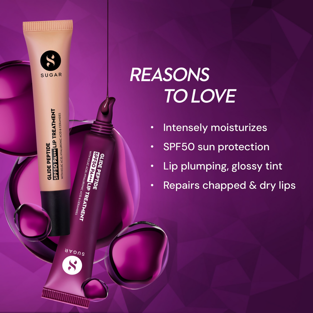 SUGAR Glide Peptide SPF50 PA+++ Lip Treatment - 01 Coconut Crunch