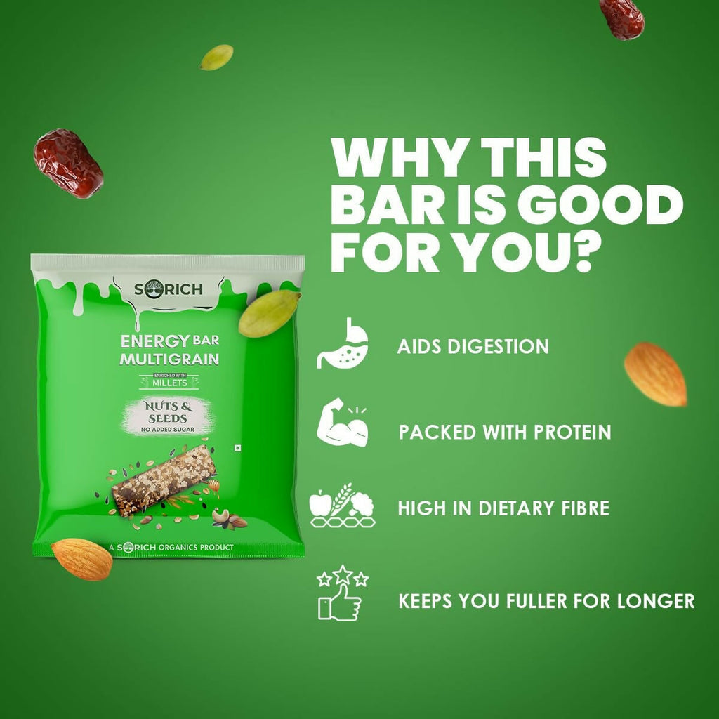 Sorich Organics Multigrain Energy Mini Bars Nut & Seeds