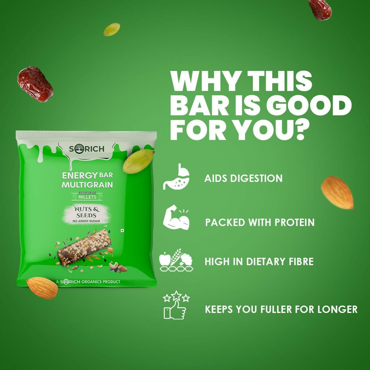 Sorich Organics Multigrain Energy Mini Bars Nut & Seeds