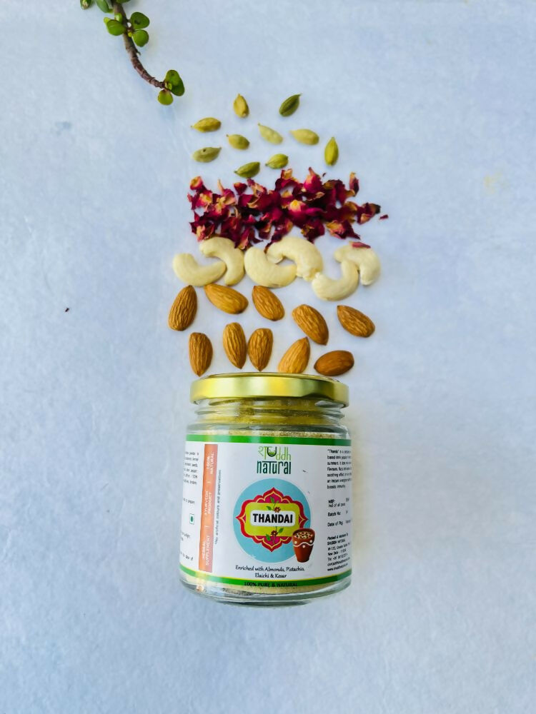 Shuddh Natural Ubtan Based Herbal Gulal and Ayurvedic Thandai Powder | Holi Gift Hamper