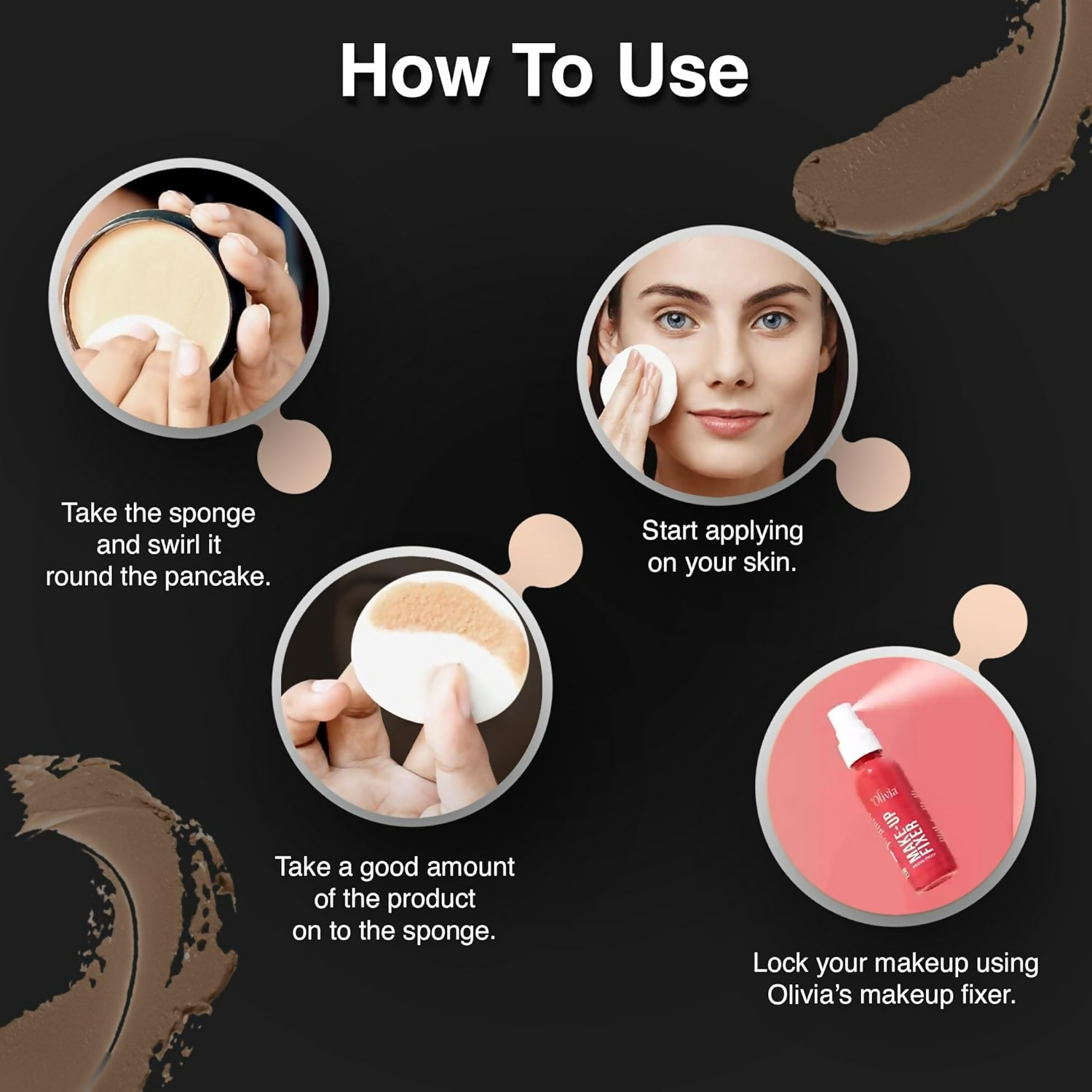 Olivia Water Proof Pancake 27 Sun Tone Foundation (Sun Tone)