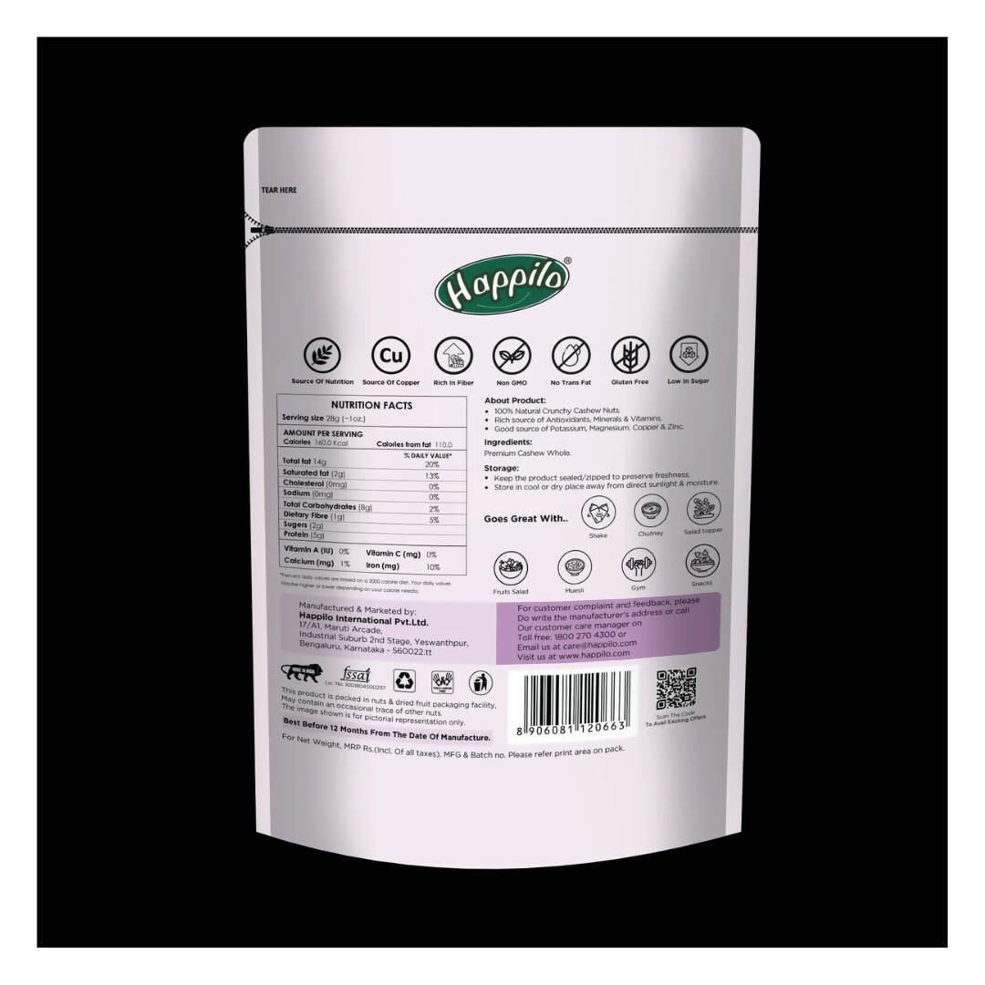 Happilo Premium Whole Cashew Nuts