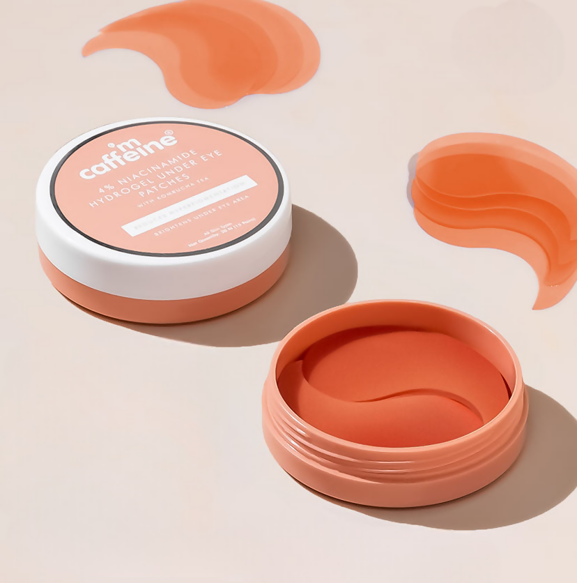 mCaffeine 4% Niacinamide Hydrogel Under Eye Patches with Kombucha Tea - Pigmentation & Brightening