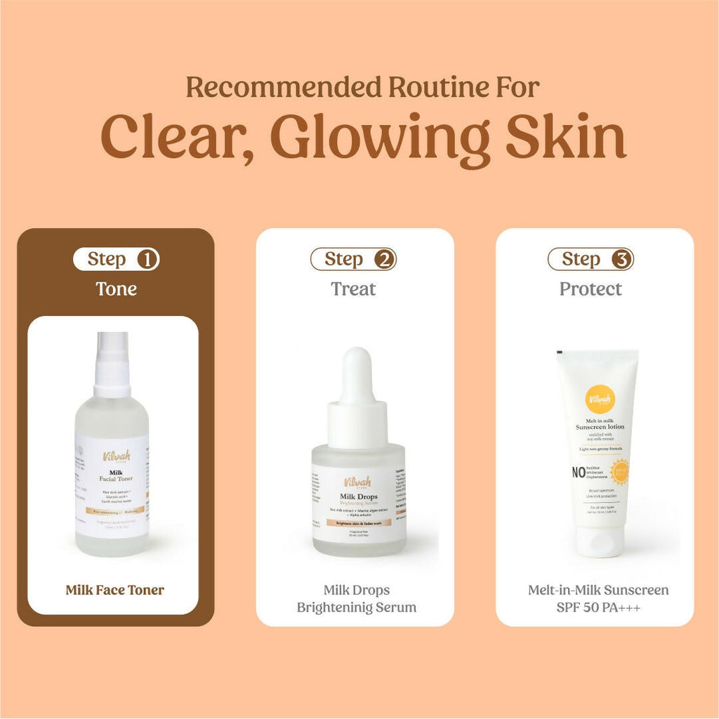 Vilvah Store Milk Face Toner (Earth marine water - Pore minimise)