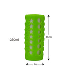 Safe-O-Kid Silicone Baby Feeding Bottle Cover Cum Sleeve for Insulated Protection 250mL- Green