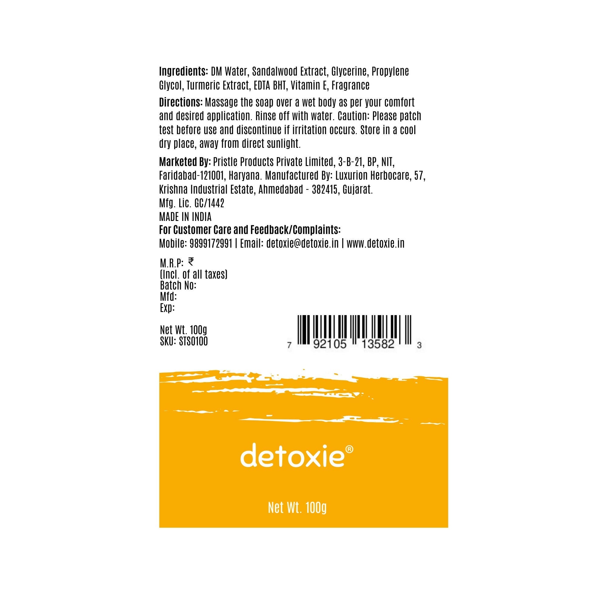 Detoxie Handmade Soaps Combo