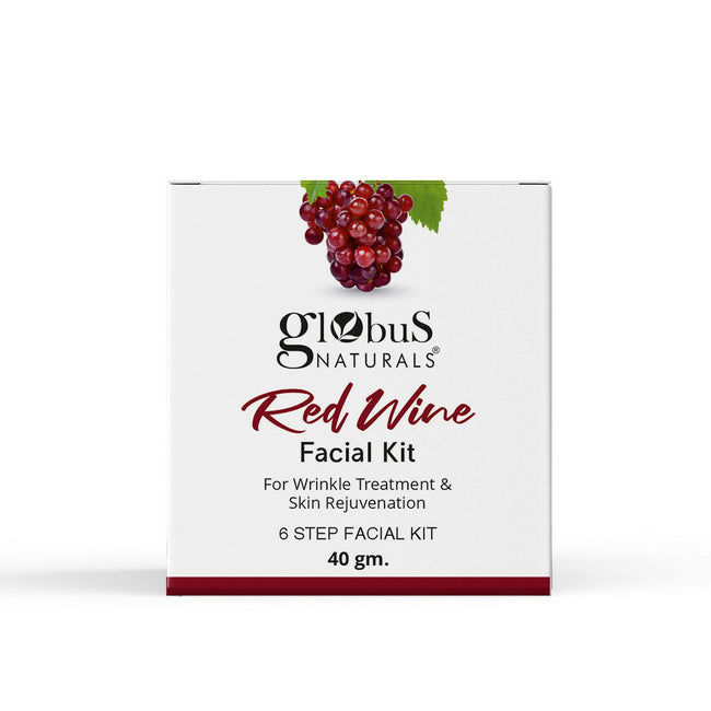 Globus Naturals Anti-Ageing Red Wine 6 Step Facial Kit Hover Image