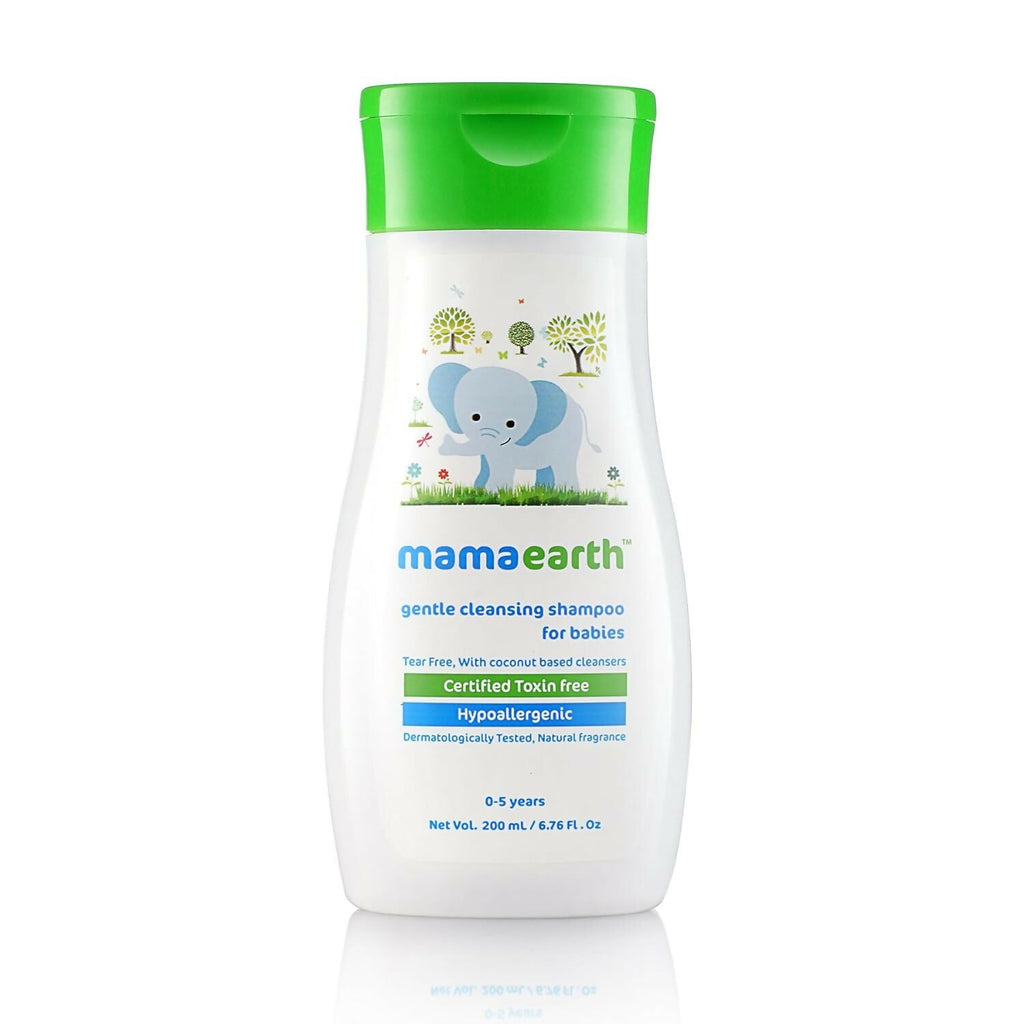 Mamaearth Daily Moisturizing Lotion & Gentle Cleansing Shampoo & Nourishing Hair Oil for Babies