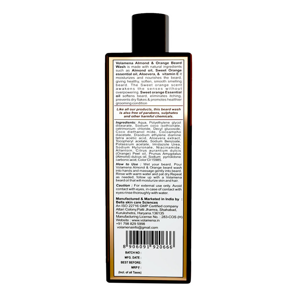 Volamena Almond & Sweet Orange Beard Wash