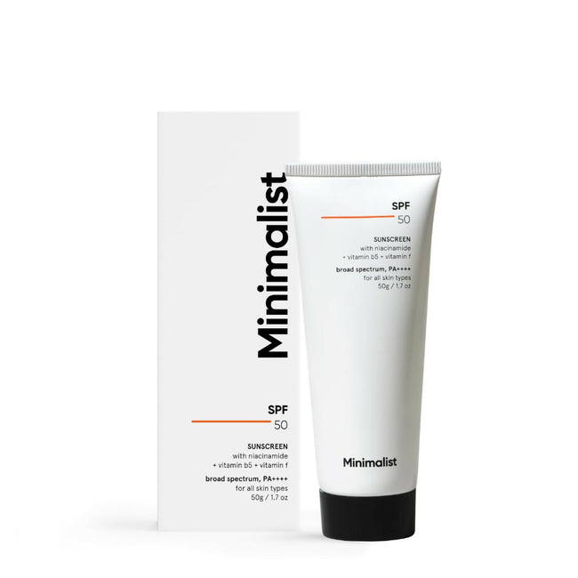 Minimalist Sunscreen SPF 50 PA++++ With Multi-Vitamin For Reducing Photoaging & No White Cast Hover Image