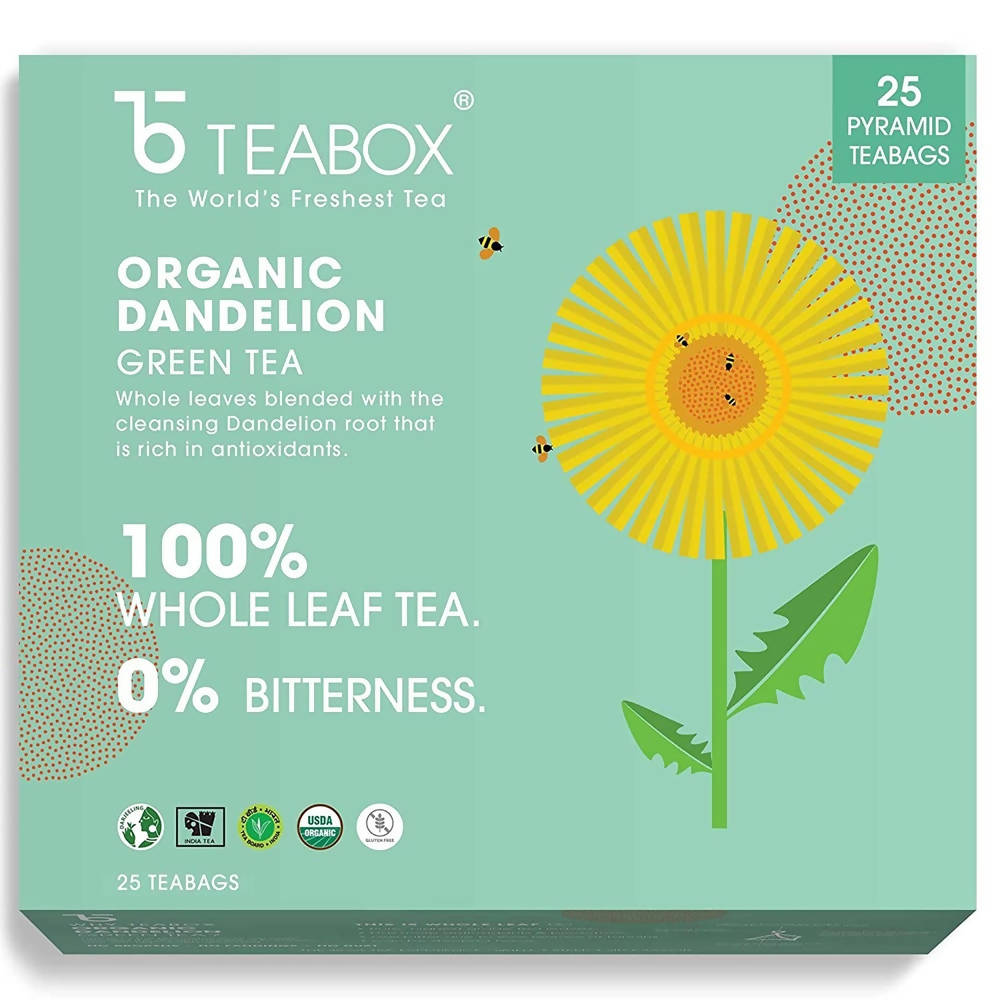 Teabox Organic Dandelion Green Tea Bags