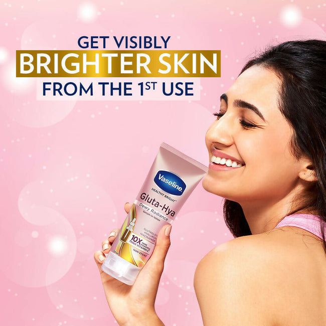 Vaseline Healthy Bright Daily Brightening Body Lotion & Gluta-Hya Dewy Radiance Serum-In-Lotion Combo Main Image