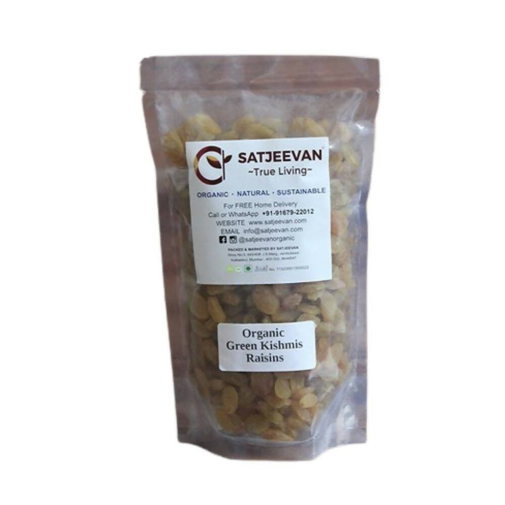Satjeevan Organic Green Kishmis Raisins