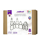 Kipa MagPlay Crystal 28 Pieces Magnetic Tiles, Set, Constructing and Creative Learning Educational Stem Toy with Smart Outdoor BagPack for Kids
