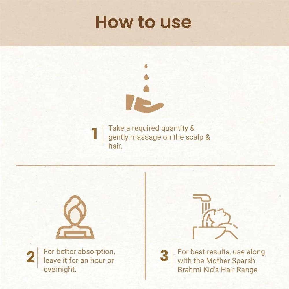 Mother Sparsh Brahmi Hair Oil For Kids