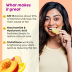 PLIX The Plant Fix Peaches & Lemon Detan Body Lotion with SPF 30