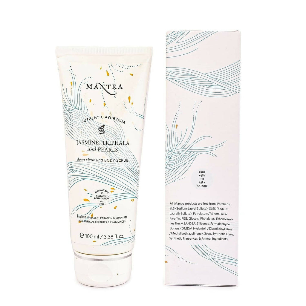 Mantra Herbal Jasmine, Triphala and Pearls Deep Cleansing Body Scrub