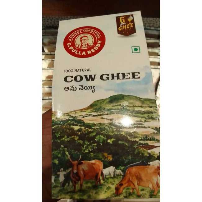 Pulla Reddy 100% Natural Cow Ghee | 100% Pure and Natural | Desi Cow Ghee | Boosts Immunity | Rich in Aroma & Flavor Hover Image