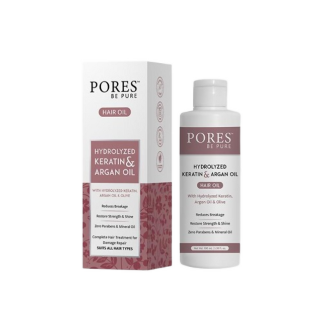 Pores Be Pure Keratin & Argan Hair Oil Hover Image