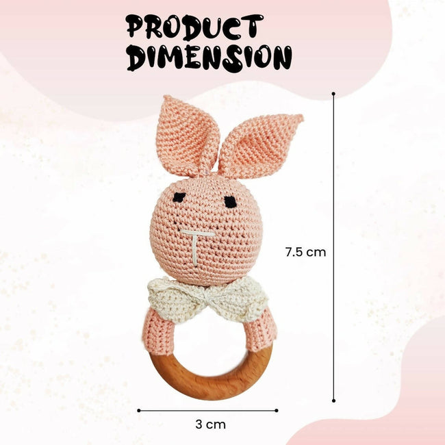 Matoyi Crochet Bunny Toy: Teether For Babies Main Image