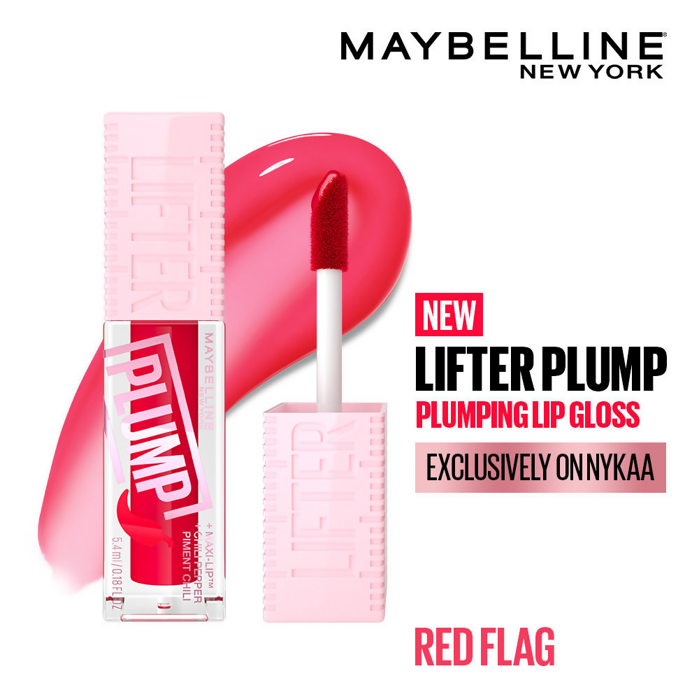 Maybelline New York Lifter Plump - Plumping Lip Gloss - Red Flag