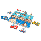 Nesta Toys Wooden Vehicle Knob Puzzle (8 Pcs)