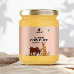 Auric A2 Bilona Desi Cow Ghee - Pure Brijwasi Ghee - Bilona Curd Churned
