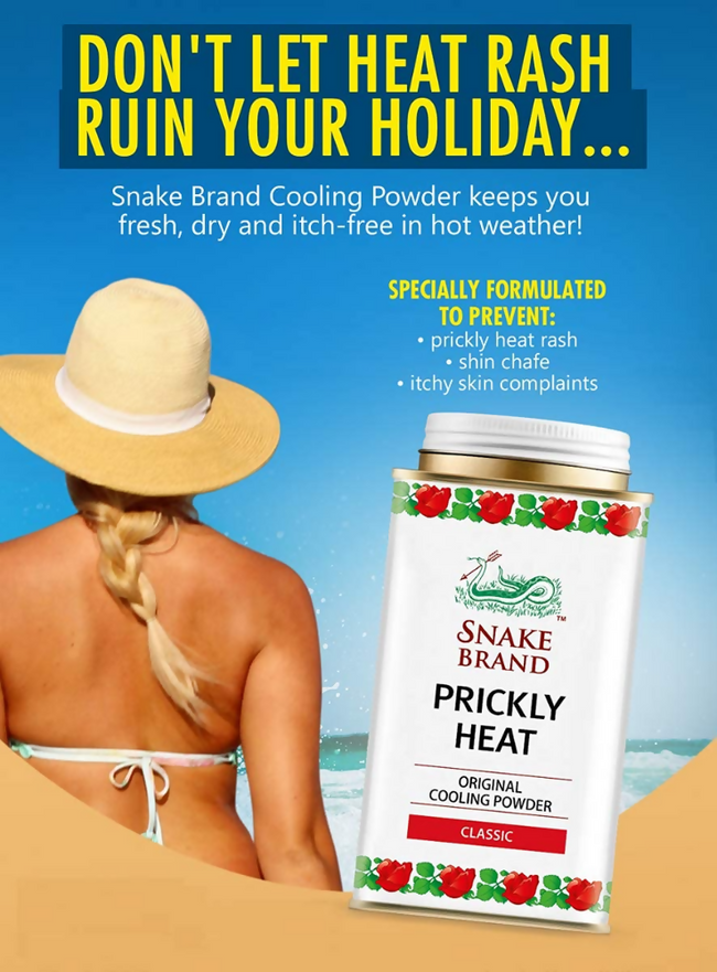 Snake Brand Classic Prickly Heat Cooling Talcum Main Image