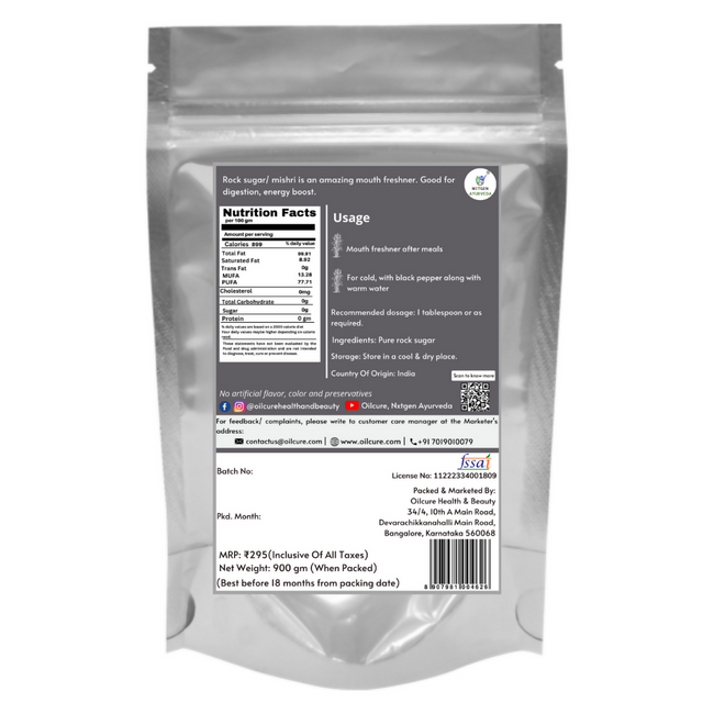 Nxtgen Ayurveda Mishri Dana (Rock Sugar Candy) Main Image