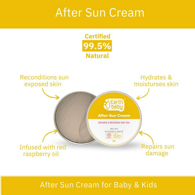 Earthbaby After Sun Tan Removal Cream 99.46% Certified Natural Origin Main Image